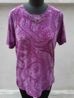 OBERTEIL BLUSE LILA Gr. M MALVA KURZARM RETRO Lila pink Paisley Baden-Württemberg - Mannheim Vorschau