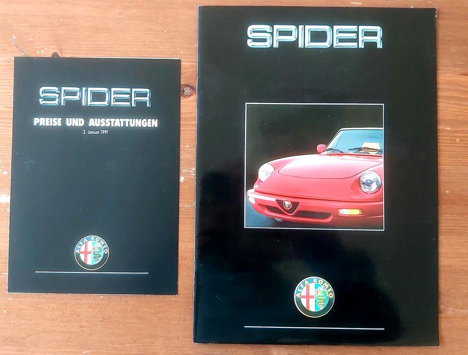 Prospekt + Preisliste Alfa Romeo Spider 1991 in Hildesheim