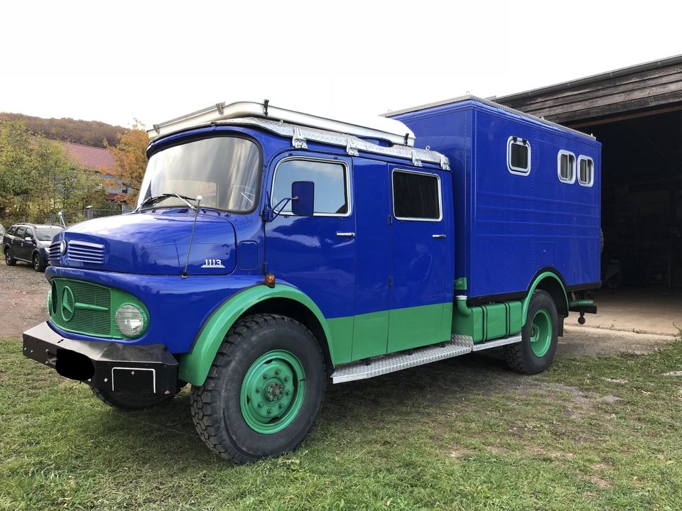 Mercedes Expeditionsfahrzeug / Camper 4x4, Kurzhauber LAF 1113 in Göttingen