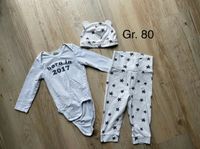 Set aus Hose Leggings Body Mütze Gr. 80 Baby Jungen Mädchen Hessen - Zwingenberg Vorschau