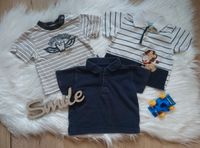 3 T-Shirt Poloshirt Junge blau gestreift Löwe Gr. 68 Niedersachsen - Rühen Vorschau