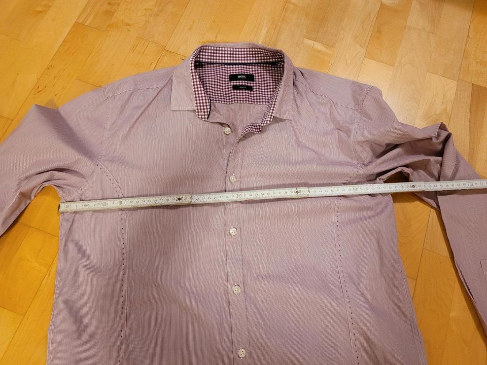 Hugo Boss Hemd Slim Fit Größe 2XL- weinrot in Achern