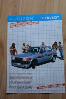 Talbot Horizon Comet Prospekt, deutscher Prospekt. Ca. 1983/84 Hamburg - Hamburg-Nord Vorschau