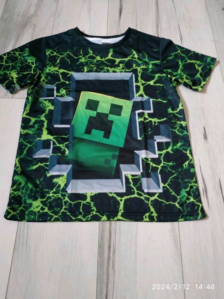 Minecraft Kurzarmshirt Gr 146/152 in Niederschönenfeld