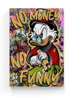 ⭐Uncle Dagobert - No Money, No Funny Leinwand Print Art Kunst⭐ Nordrhein-Westfalen - Horstmar Vorschau