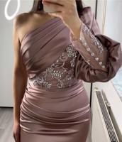 Asya Moda Collection Satin Kleid mit Steinen Nordrhein-Westfalen - Oberhausen Vorschau