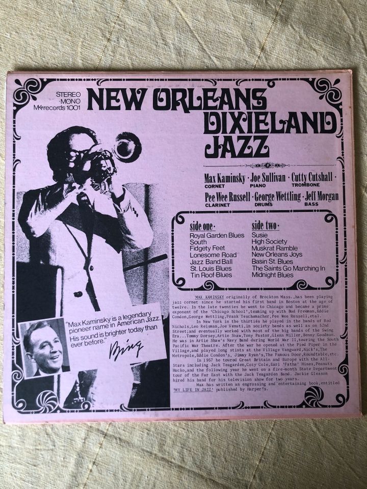 Max Kaminsky, Jazz Trompeter, New Orleans Dixieland, LP in Frankfurt am Main