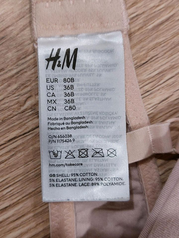 2 x Still- BH von H&M, Größe 80B in Meßkirch