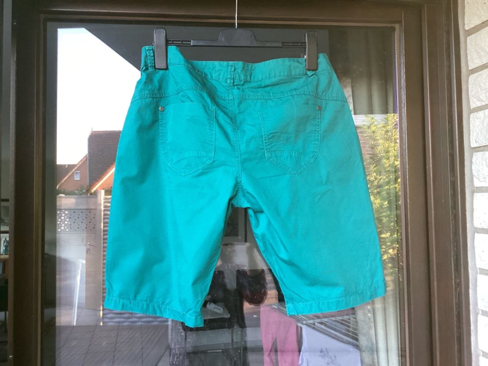 Shorts für Damen, Gr. 40, türkis, von Street One in Bad Rothenfelde