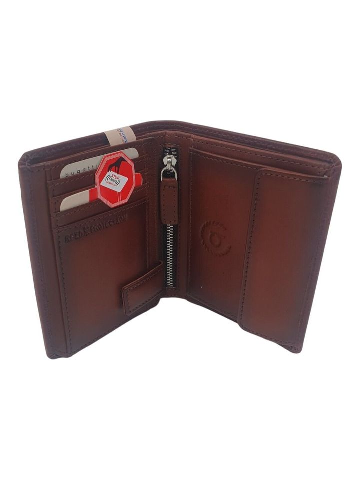 bugatti Domus RFID Wallet With Zip Geldbörse Cognac Braun in Velbert