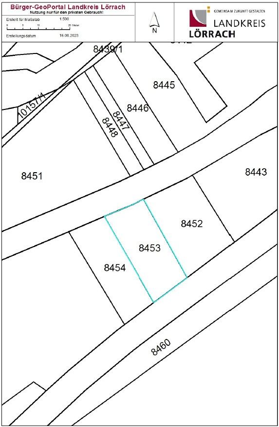 Landwirtschaftes Grundstück (Schlipf) zwischen Lörrach und Weil am Rhein in Weil am Rhein