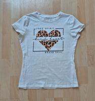 Süßes Basic T-Shirt Leoparden Herz Print Hessen - Hilders Vorschau
