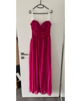 Dunkelrot/magenta/pinkes Abendkleid mit weißer Spitze Niedersachsen - Salzhemmendorf Vorschau