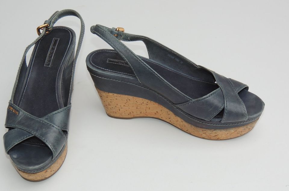 Prada Damenschuhe Wedges Plateauschuhe Gr. 39 in Oberursel (Taunus)