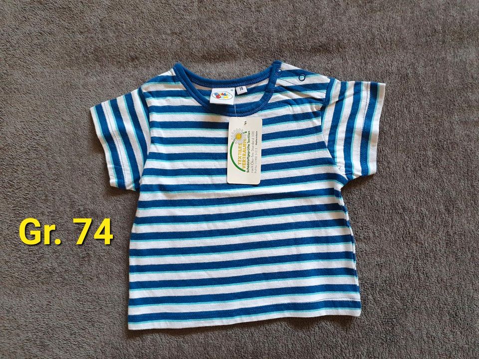 15 Baby Jungs kurzarm T-Shirts,Oberteil,Shirt,Mode,Größe 74/80 in Michelau i. OFr.