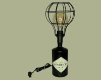 Upcycling Flaschenlampe | Vintage Lampe aus Gin Flasche Dresden - Gruna Vorschau