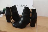 Stiefelette Aldo 'Mathia' Black, gebraucht, lether, Gr. 36 Mitte - Wedding Vorschau