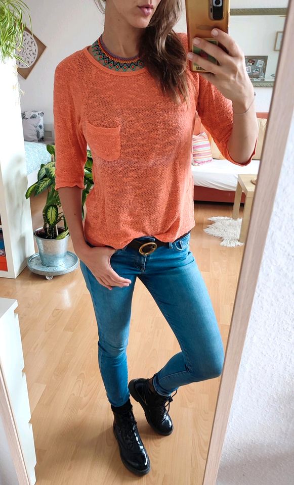 Cubus Pullover Pulli Lachs Koralle apricot XS in Gießen