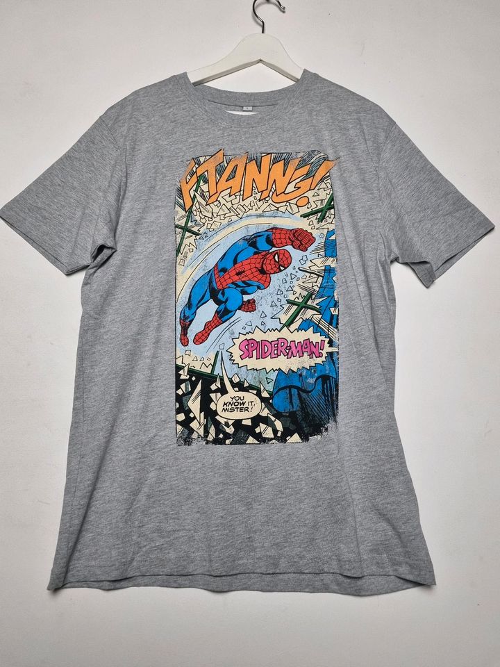 NEU - SIZE L - SPIDER T-SHIRT GRAU in Hanau