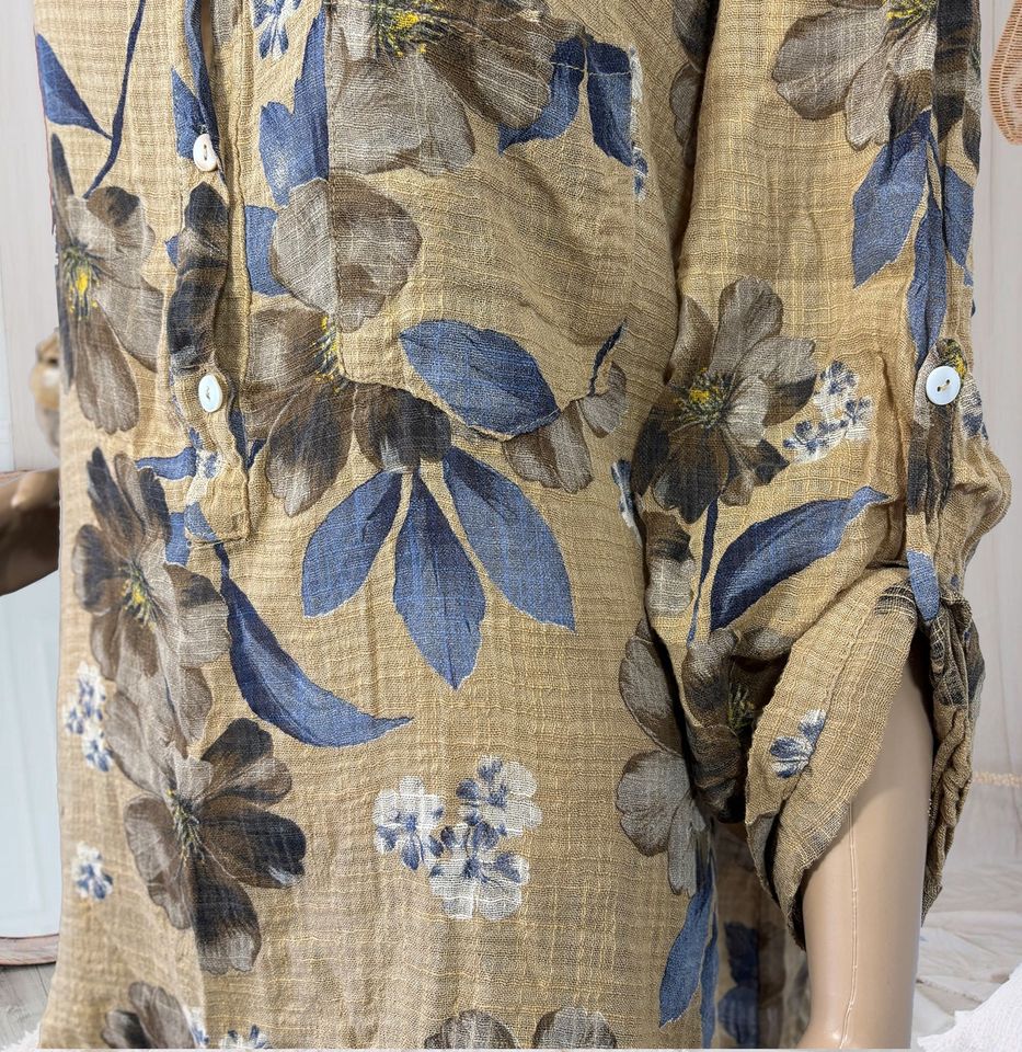 Leinenhemd Vintage Design Leinen Bluse Hemden in Hilden