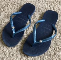 ❤️❤️❤️ FlipFlops Gr. 35-36 blau Havaianas Glitzer Bayern - Feldkirchen-Westerham Vorschau