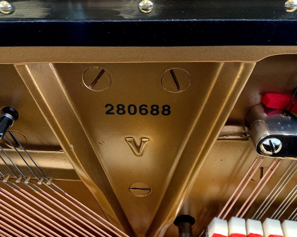 Steinway & Sons V-125 Klavier in schwarz poliert, Bj. 1936 in Kamen