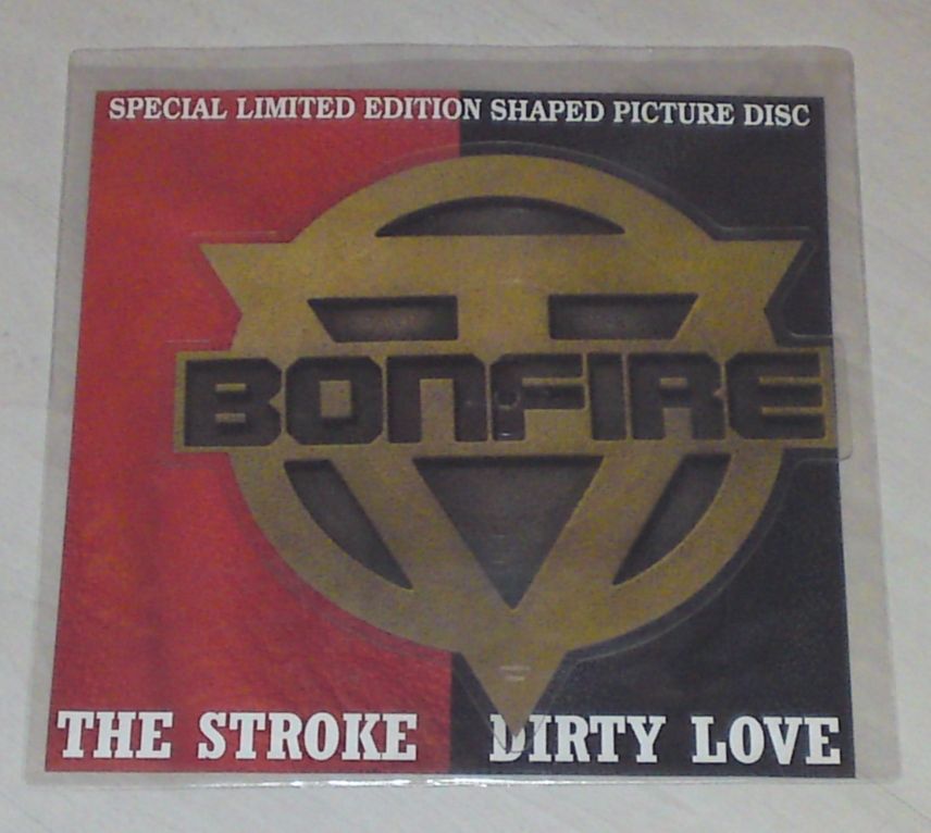 BONFIRE The Stroke Dirty Love Limited Edition SHAPED PICURE DISC in Unterschleißheim