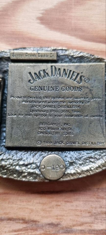 Buckle Gürtelschnalle Jack Daniels in Titisee-Neustadt