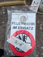 Schild mit Saugnapf „Feuerwehr im Einsatz“ Niedersachsen - Ilsede Vorschau