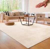 Neuer großer Teppich in creme, 200x280 cm, flauschig, warm Hessen - Steinbach Vorschau