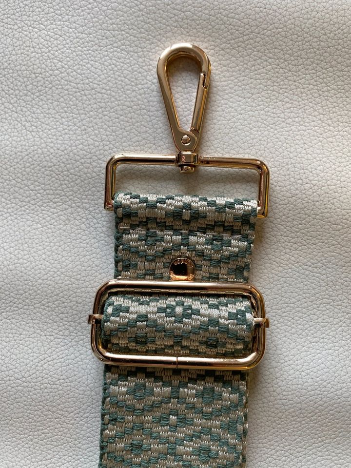 Taschenriemen Bag Strap grün-beige, Azteken-Muster, unbenutzt in München