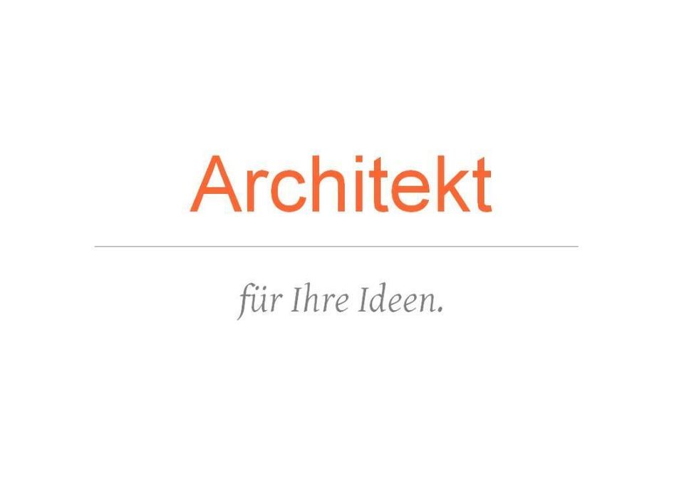 Architekt Bauantrag Baupläne CAD Zeichnungen Beratung in Vögelsen