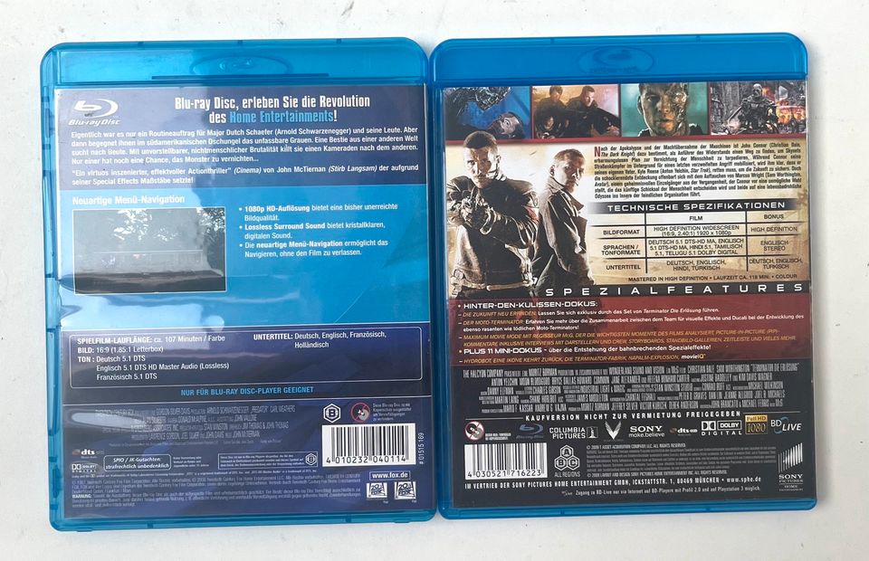 Schwarzenegger Predator Terminator Die Erlösung BluRay in Schwarme