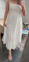 Zara Sommer Kleid Trägerkleid M weiß Lochstickerei Lochmuster Bayern - Hösbach Vorschau