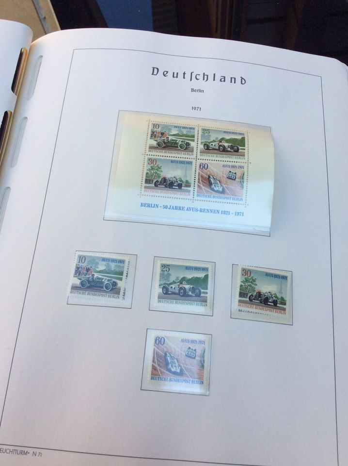 Berlin Briefmarken Sammlung 1971-1990 postfrisch Vordruckalbum in Denkte