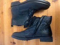 Schwarze Leder Stiefeletten Gr. 39 echtes Leder Bayern - Bad Windsheim Vorschau
