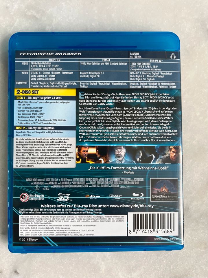 Tron Legacy, Blu Ray, 3D in Berlin