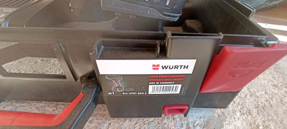 Würth Akkuschrauber abs 18 m cube in Landshut