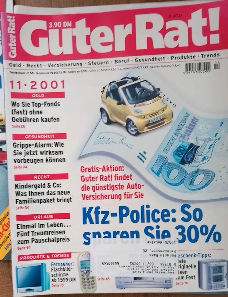 Zeitschrift "Guter Rat (1998-2002) Geld Recht Versicherung  ..." in Hofheim am Taunus