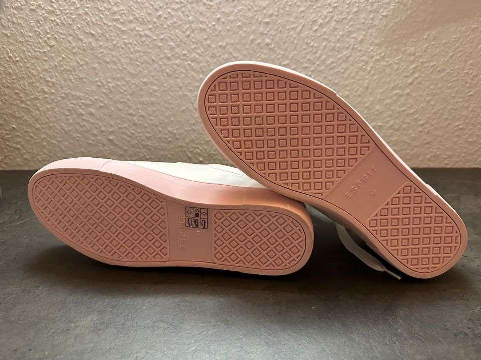 ESPRIT Sneaker weiß rosa, Gr. 40 *NEU* in Raesfeld