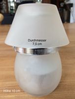 Teelicht-Lampe (satiniertes Glas) / 10 cm Höhe Nordrhein-Westfalen - Langenberg Vorschau