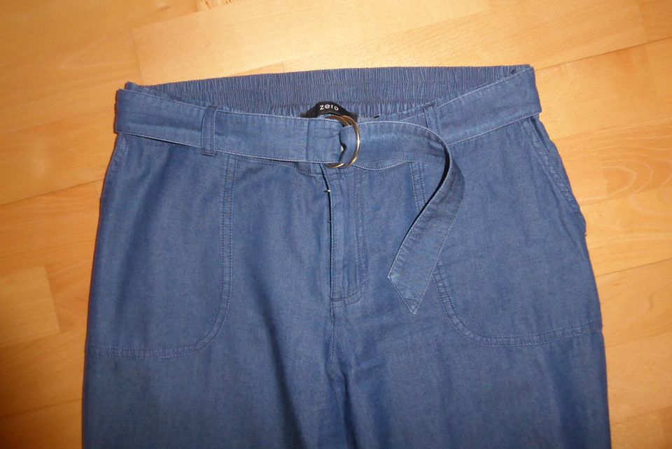 Leichte Sommerhose / Jeans mit Gummibund, Gr. 40,  Zero in Adlkofen