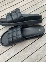 H&M Pantolette/Mules Leder schwarz Leder Np60€ Aachen - Aachen-Brand Vorschau