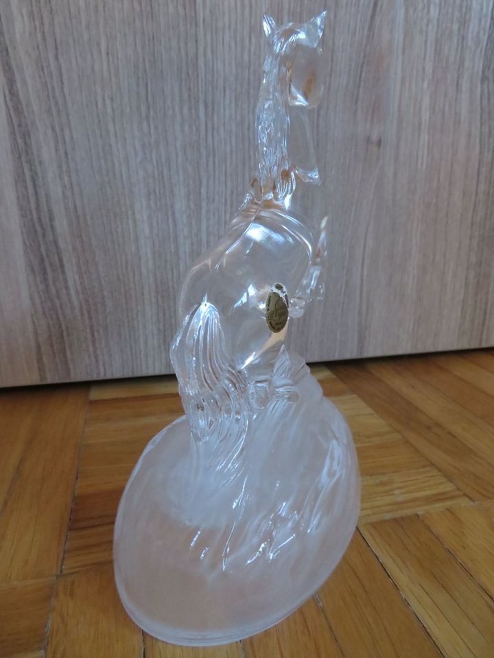 Glas Bleikristall Pferd Figur Skulptur Deko Cristal D'Arques in Neusäß