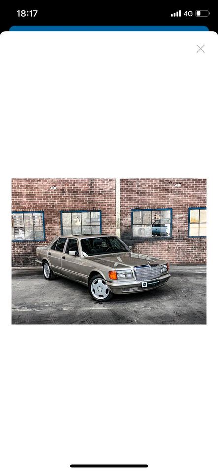 Mercedes w126 280 se LPG oldtimer 128.000 km in Kranenburg