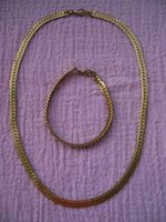 Set Kette (46 cm) und Armband (17,5 cm) - goldfarben Nordrhein-Westfalen - Ratingen Vorschau