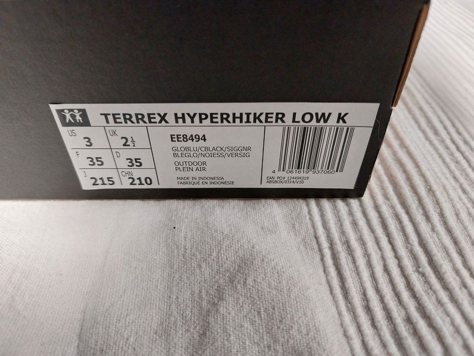 Adidas Terrex Hyperhiker Low K Gr. 35 blau NEU mit Etikett in Rimbach