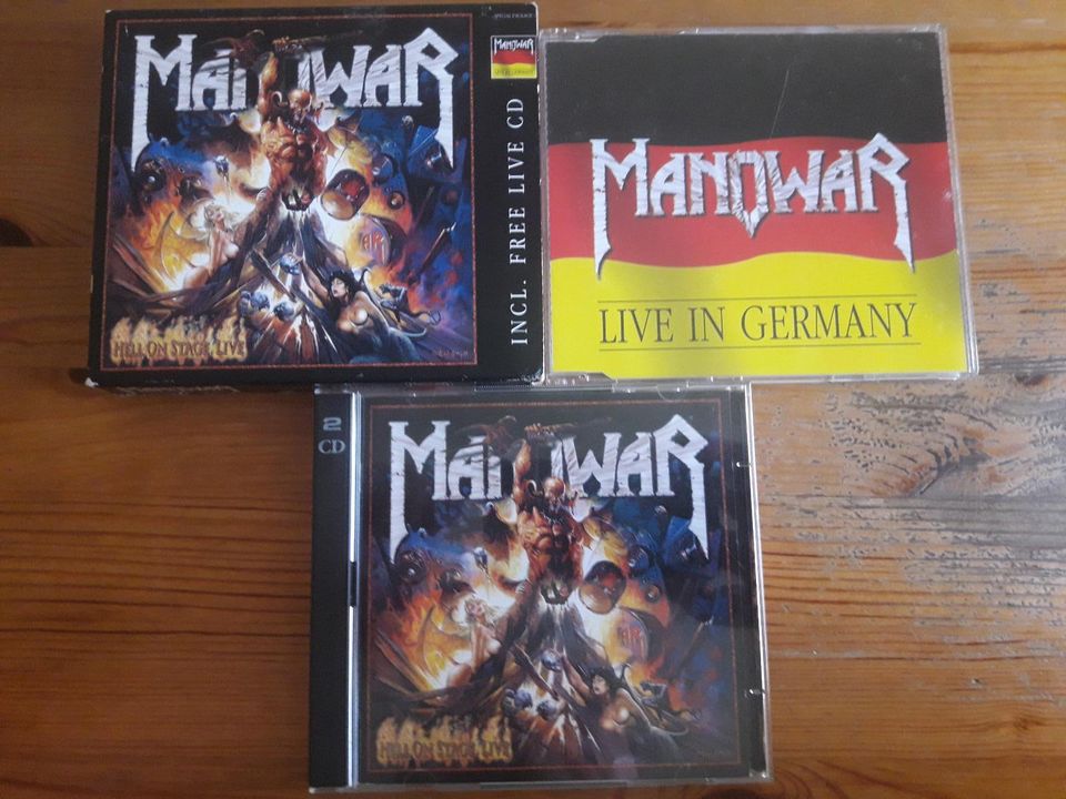 Doppel-CD Manowar Hell on earth live + 3 Song Bonus-CD, 1999 in Köln