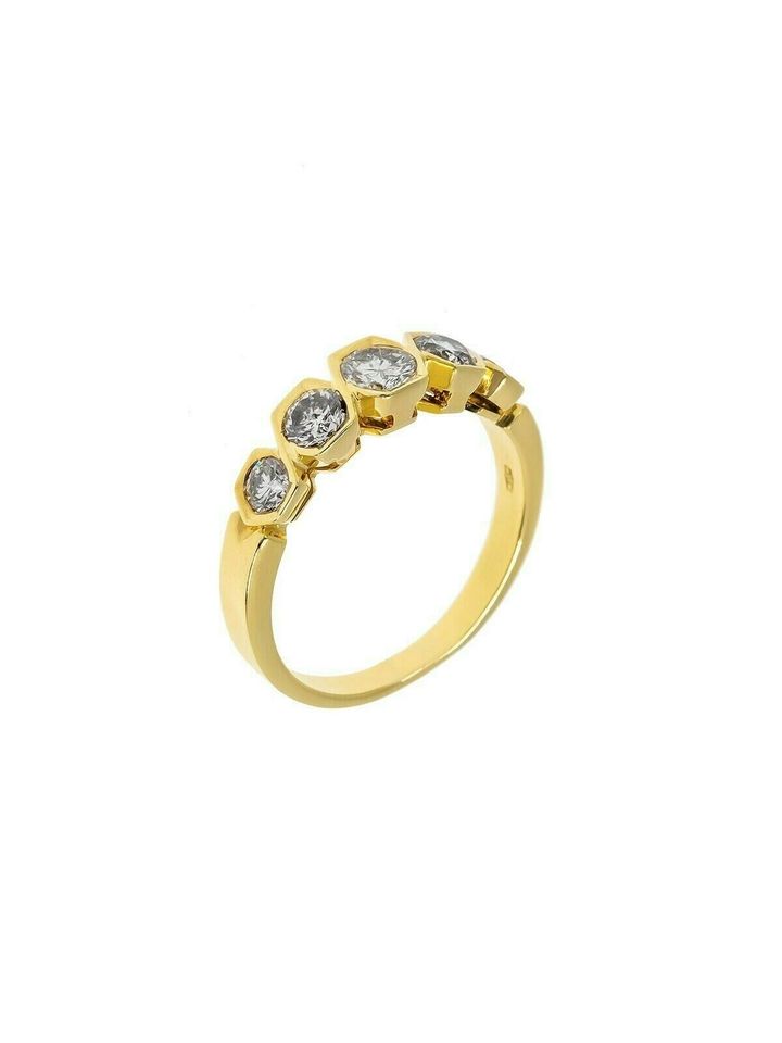 Ring 585 Gelbgold mit 5 Brillanten ca 0,75 ct Gr.55 Nr.114536 M42 in Hannover