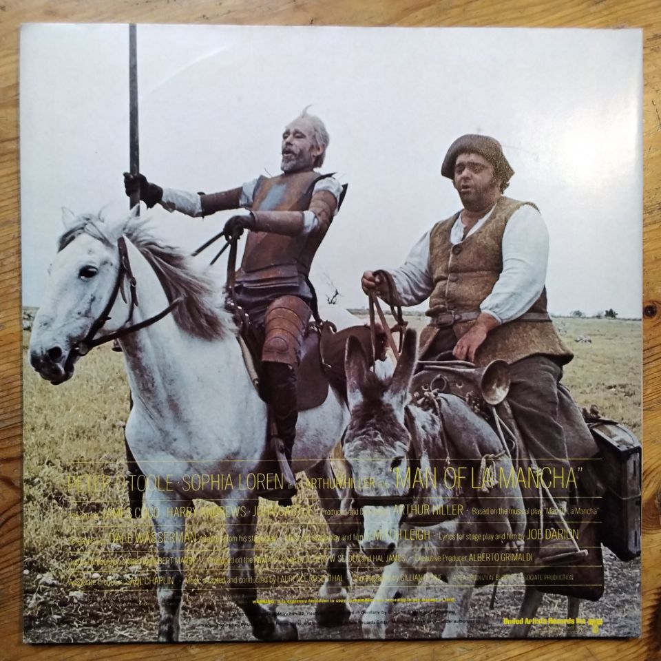 Man of La Mancha Soundtrack LP 1972 UA Vinyl nm Sophia Loren OST! in Kiel